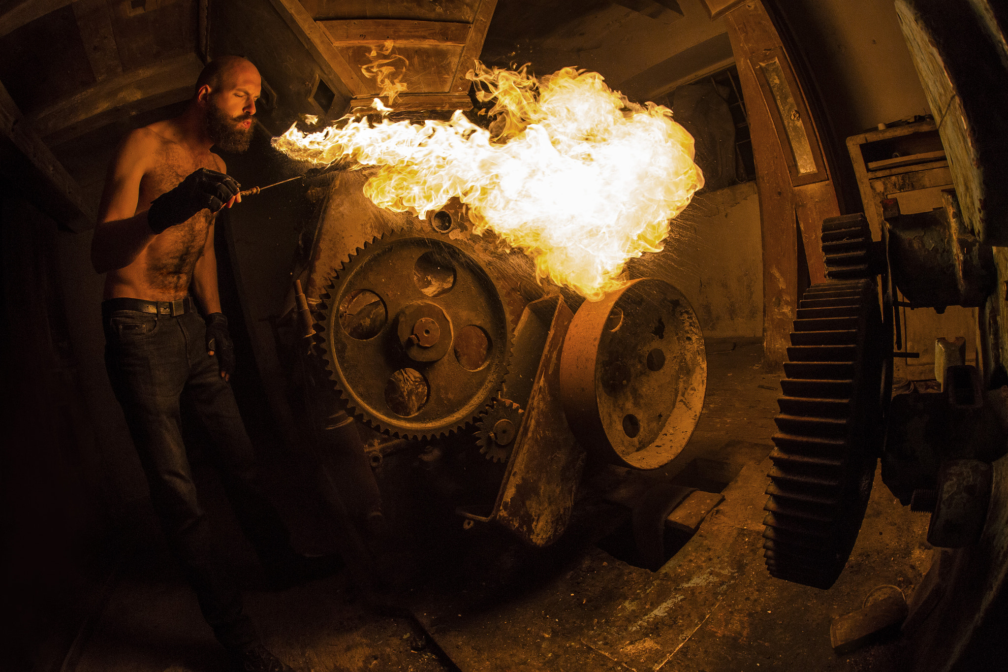 Canon EOS 6D + Sigma 15mm f/2.8 EX Fisheye sample photo. Abandoned mill photography