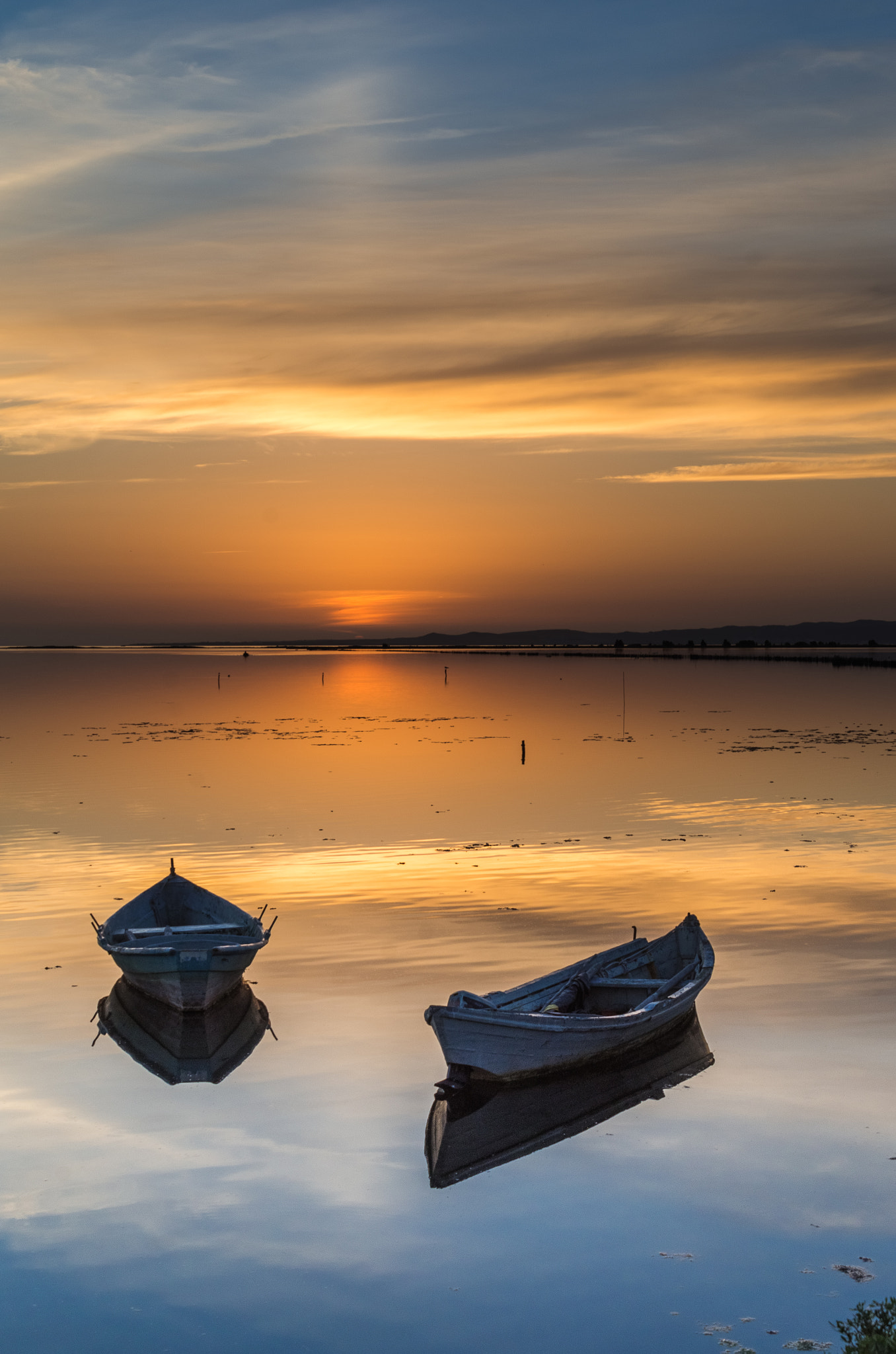 Pentax K-30 sample photo. Magic sunset at the lagoon, beautiful colors for a photography