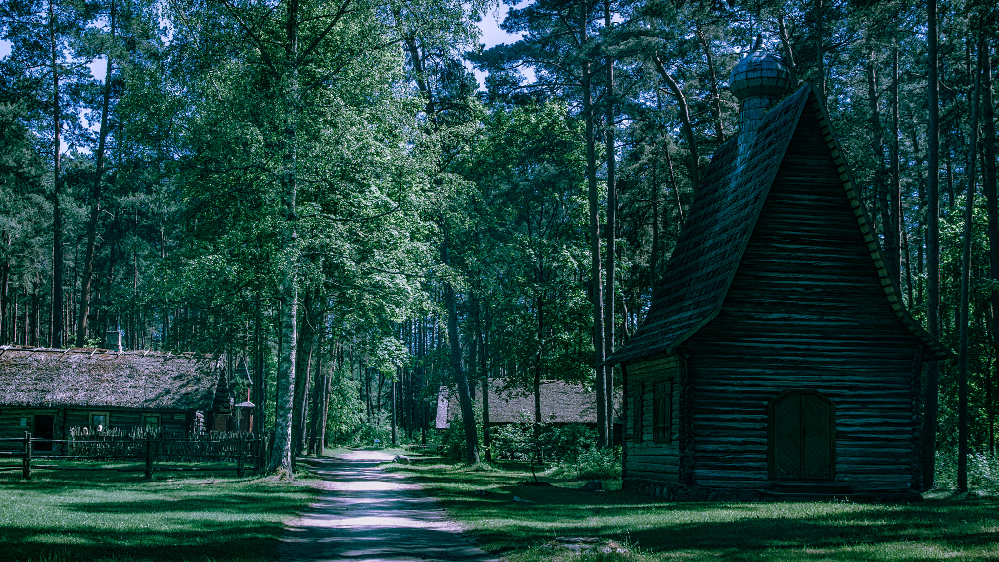 Sony ILCA-77M2 sample photo. Church in the wood photography