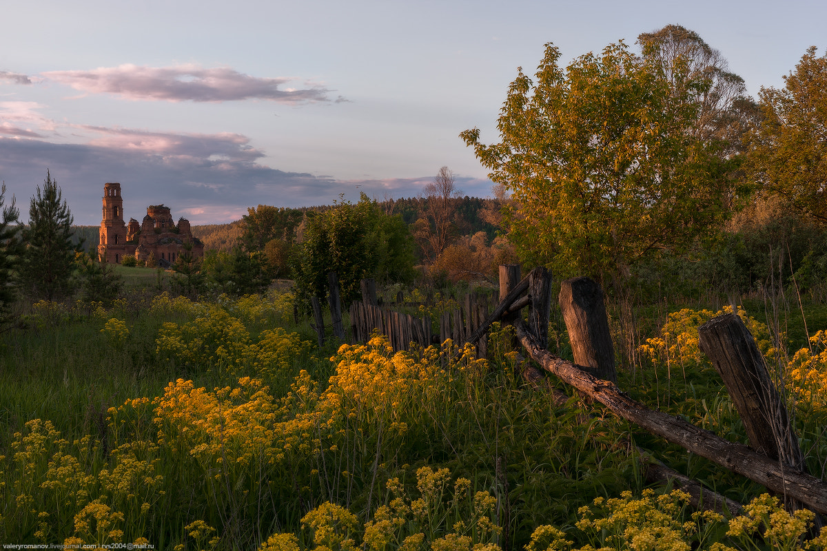 Sony Alpha a99 sample photo. Rural sunset at russia photography