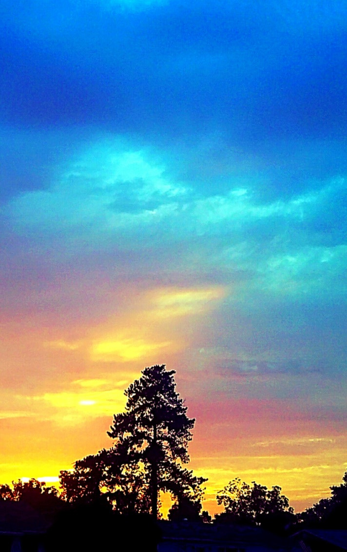 LG LEON 4G LTE sample photo. Sherbert skies photography