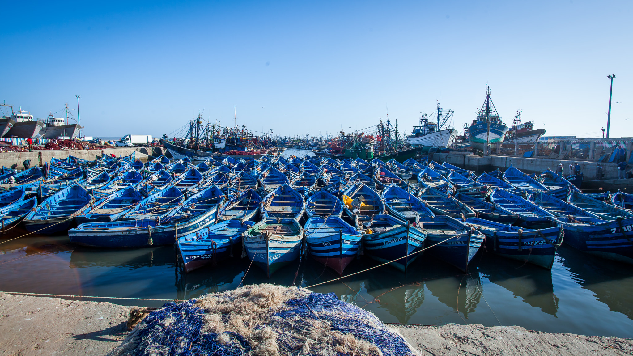 Sigma 17-35mm f/2.8-4 EX DG Aspherical HSM sample photo. Fishing boats of essaouira photography