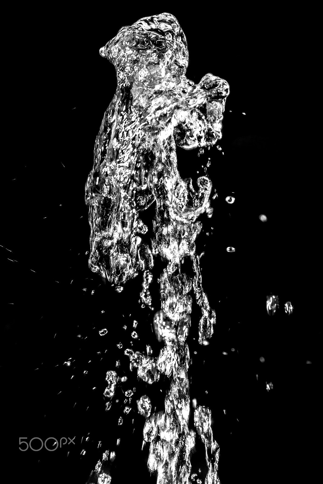 Nikon D600 sample photo. Water in motion bw photography