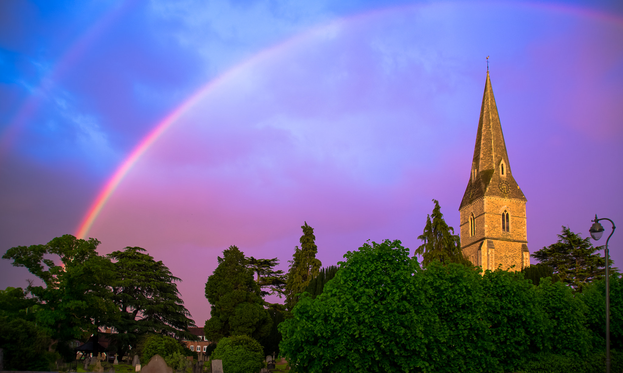 Sigma 18-250mm F3.5-6.3 DC Macro OS HSM sample photo. Rainbow church photography