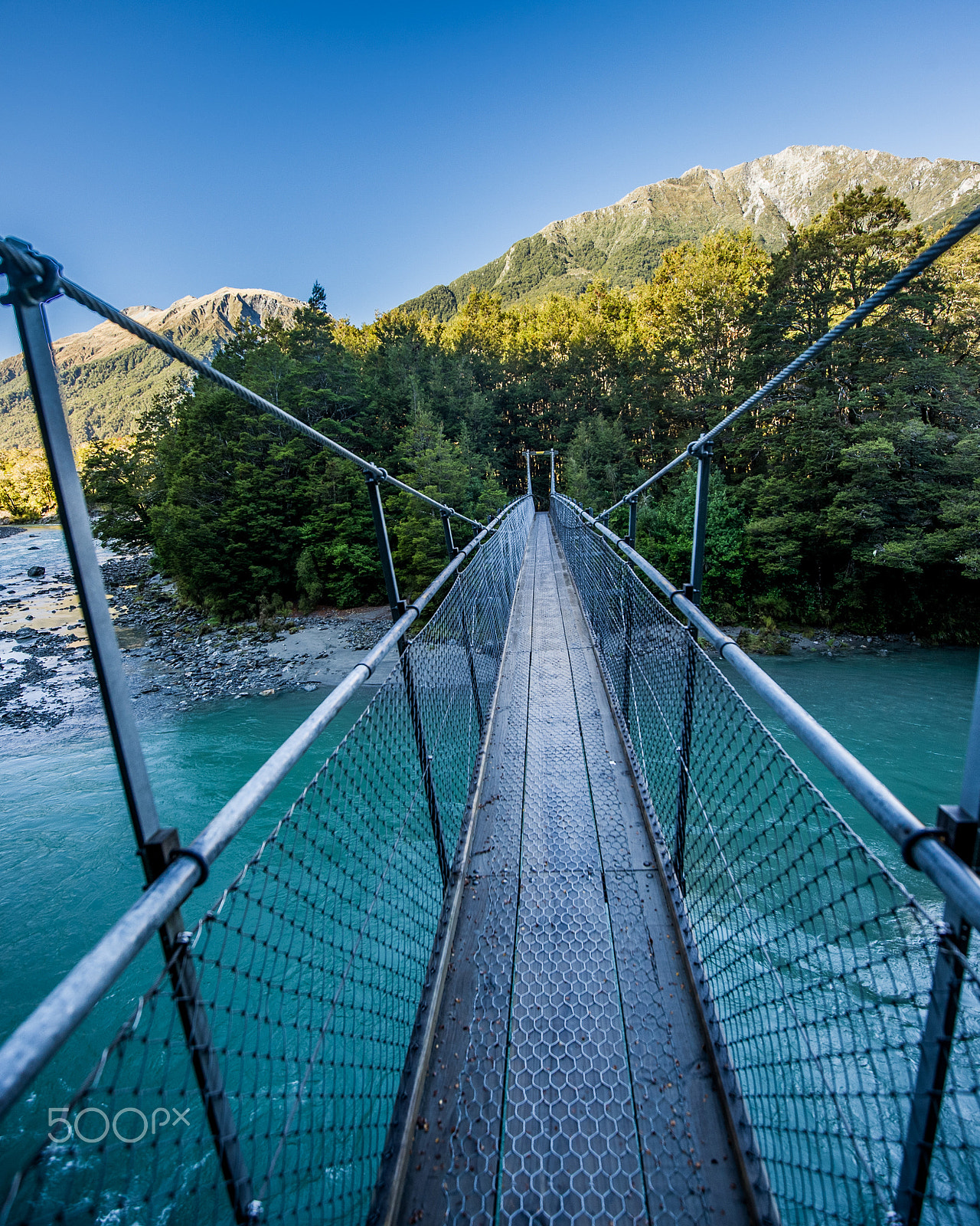 Nikon D3S sample photo. Suspension bridges and blue pools photography