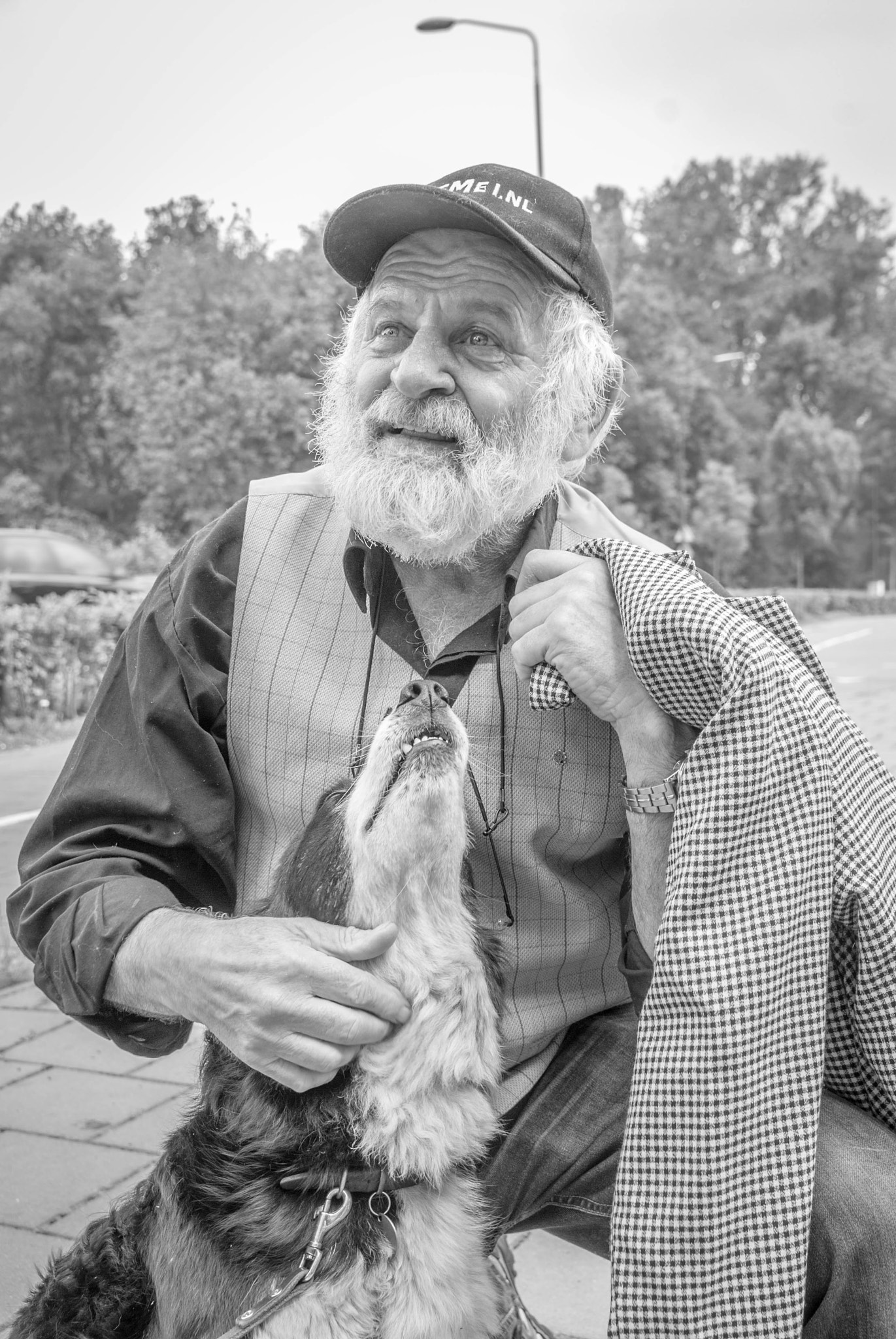 Nikon D200 + Sigma 18-50mm F2.8 EX DC sample photo. Just a man and his dog photography
