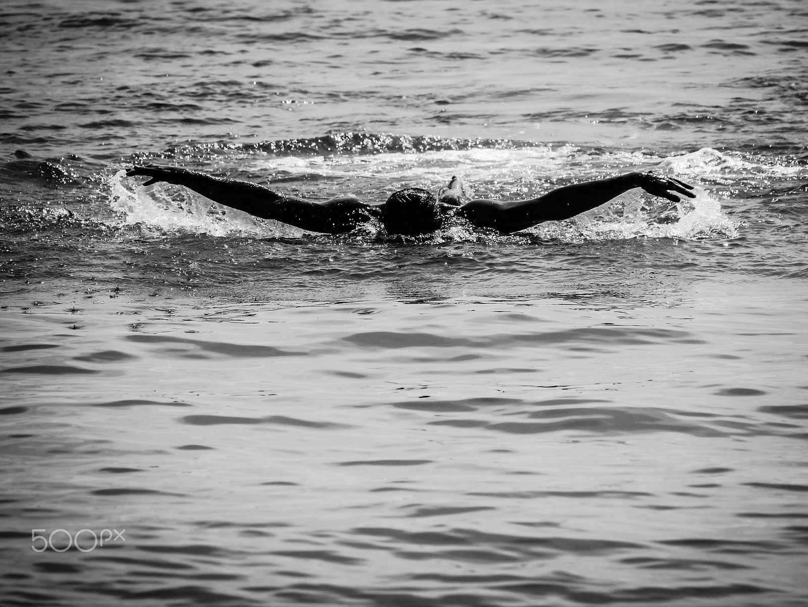 Panasonic Lumix G Vario 45-200mm F4-5.6 OIS sample photo. Professional swimmer in brazil photography