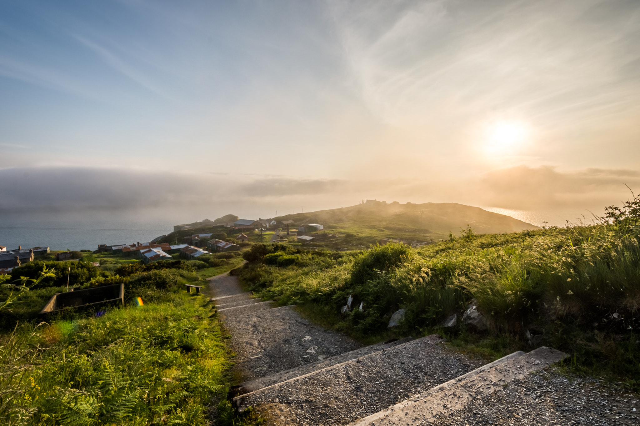 Nikon D5200 + Nikon AF-S DX Nikkor 10-24mm F3-5-4.5G ED sample photo. Misty fort dunree photography