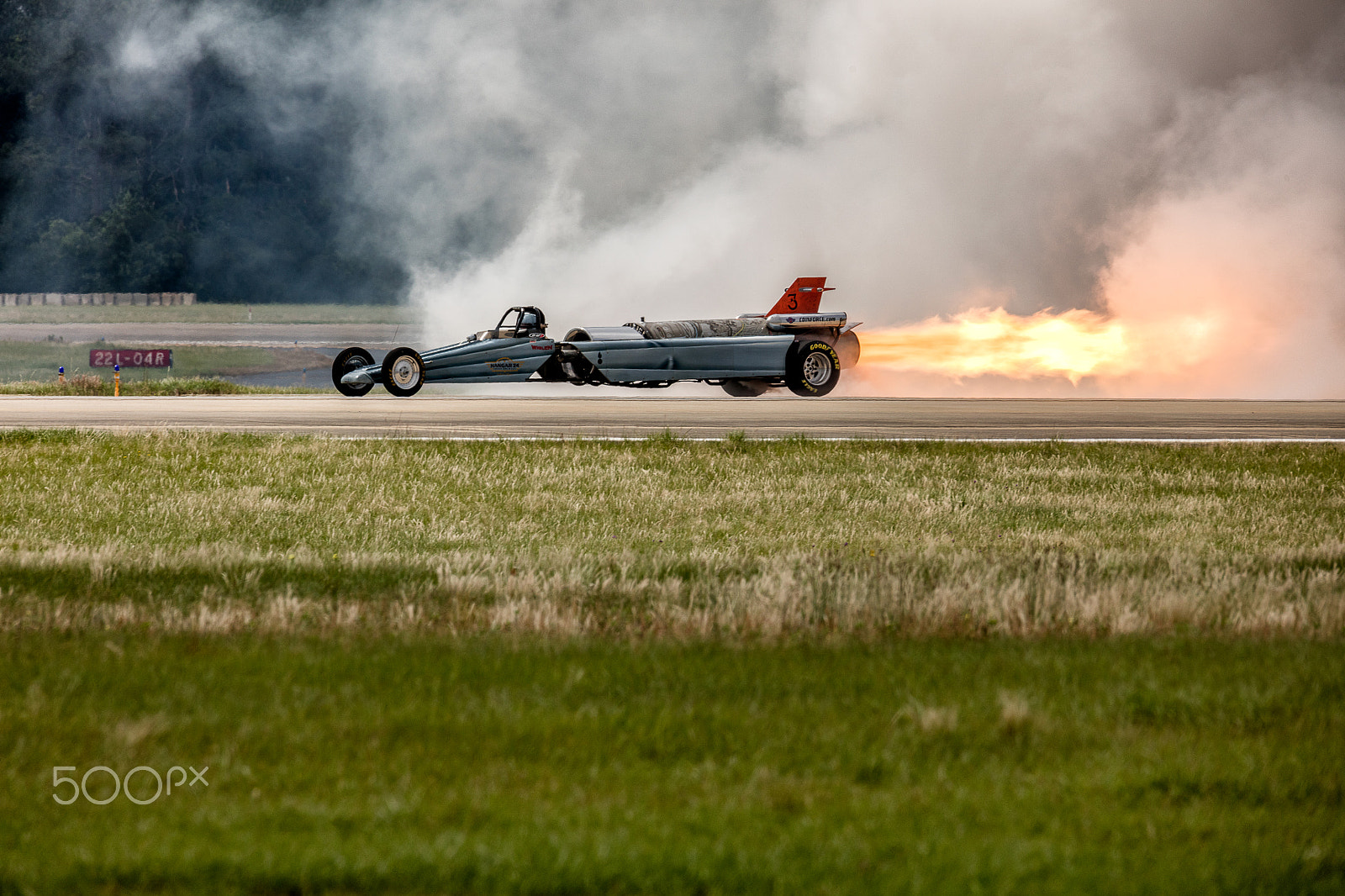 150-600mm F5-6.3 DG OS HSM | Sports 014 sample photo. Smoke-n-thunder jetcar photography