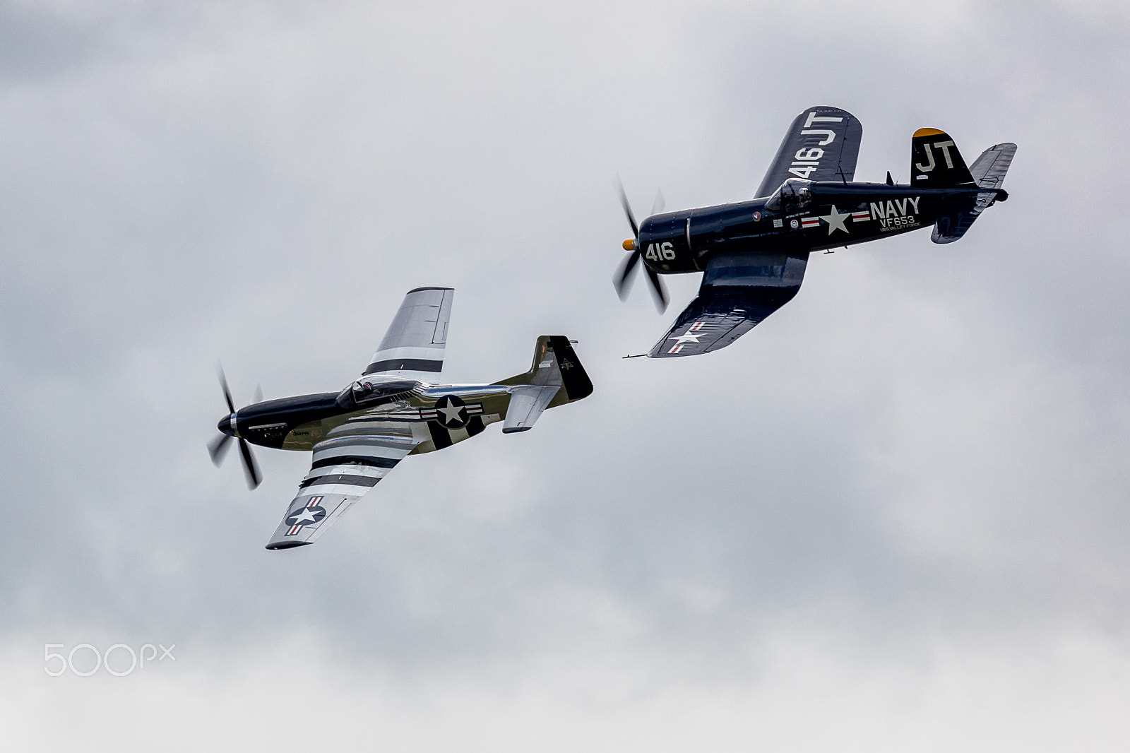 Canon EOS 5DS sample photo. F-4u corsair and p-51 mustang in flight 5 photography