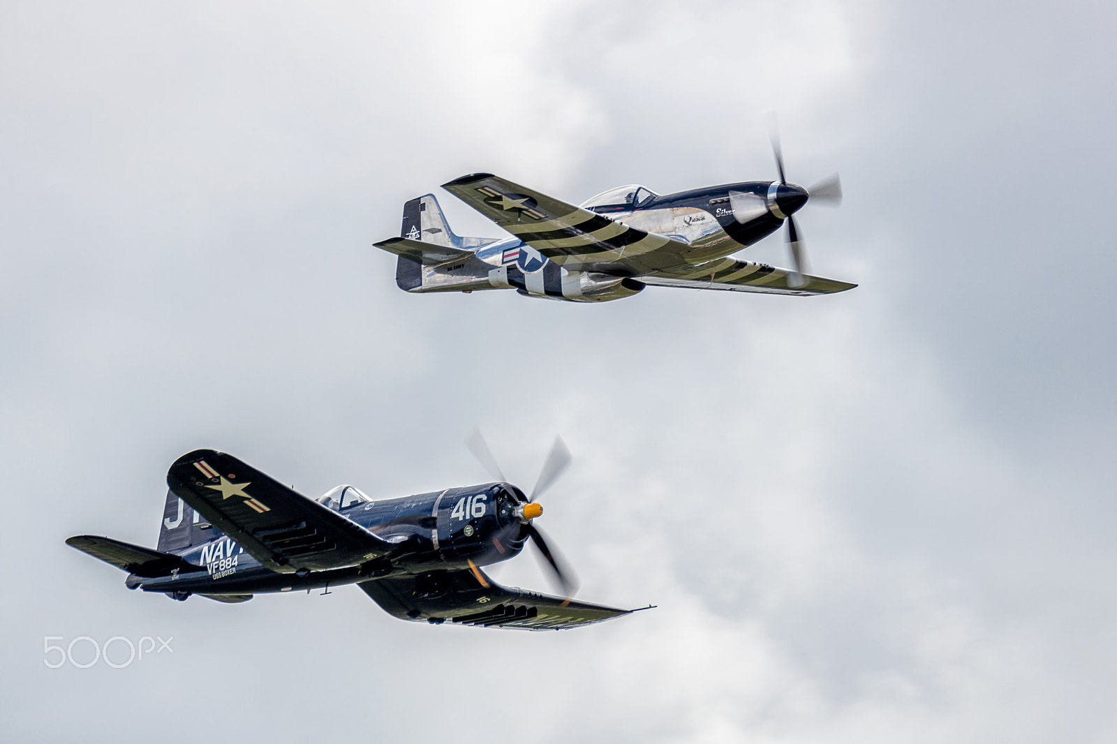 150-600mm F5-6.3 DG OS HSM | Sports 014 sample photo. F-4u corsair and p-51 mustang in flight 6 photography