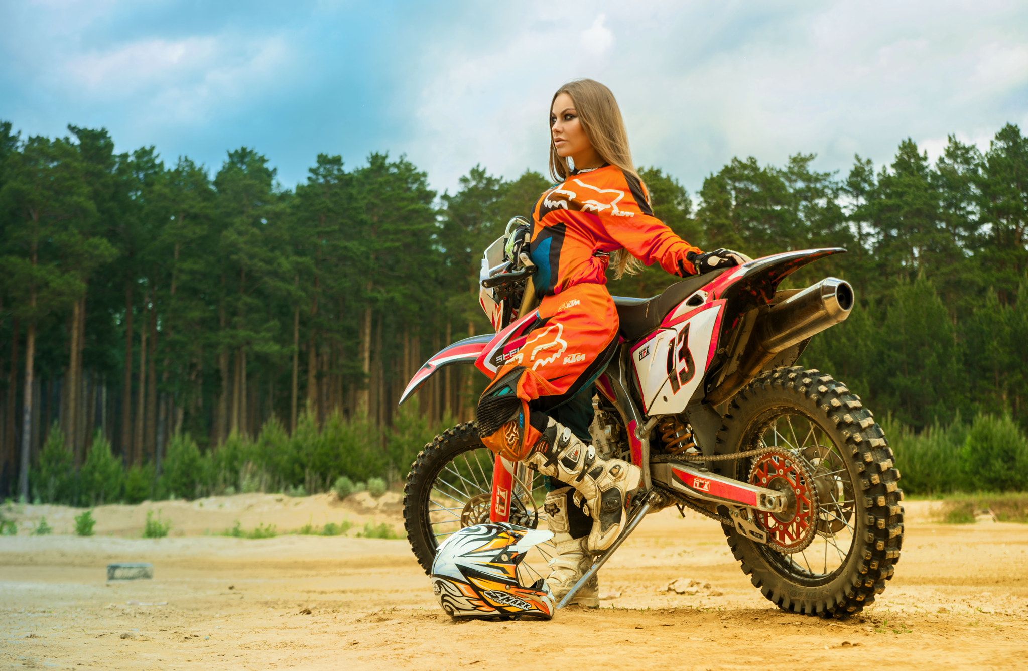 Sony a99 II + Sony 28-75mm F2.8 SAM sample photo. Girl motocross photography