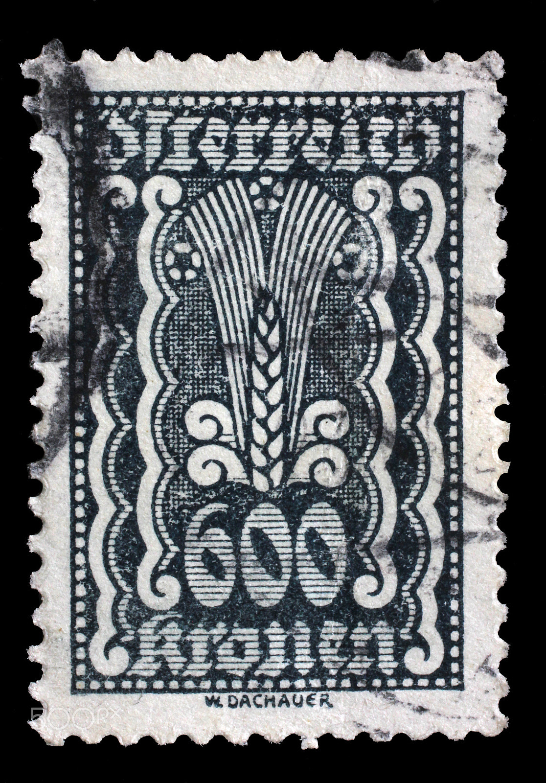 Canon EOS 60D + Canon EF 50mm F2.5 Macro sample photo. Stamp printed by austria, shows ornament photography