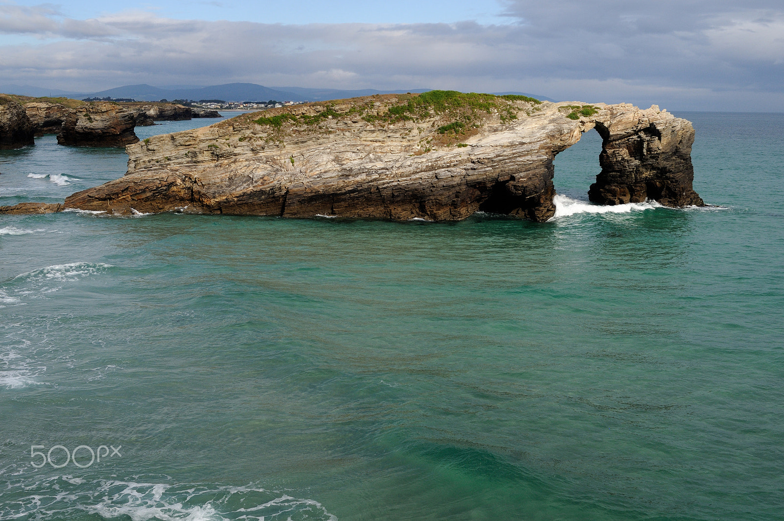 Nikon D300 + Nikon AF Nikkor 24mm F2.8D sample photo. " praia as catedrais "  spain photography