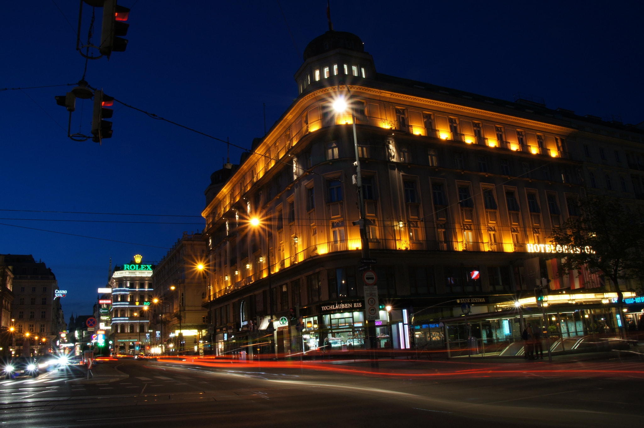 Sony SLT-A55 (SLT-A55V) sample photo. Wien, ringstraße - hotel bristol photography