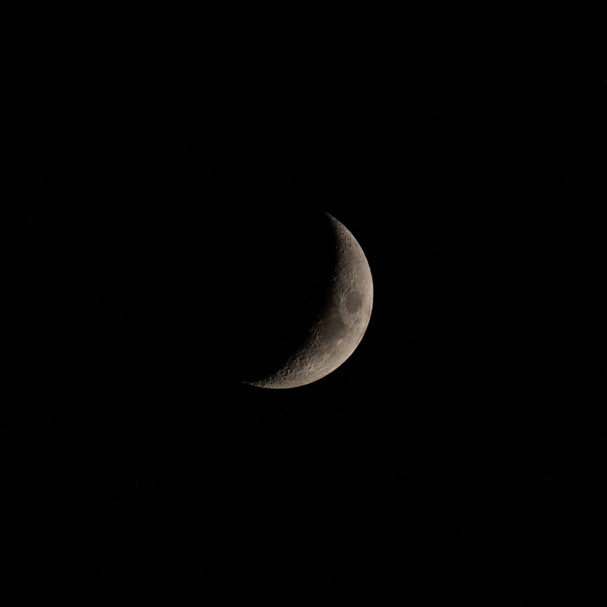 Canon EF 100-400mm F4.5-5.6L IS II USM sample photo. Crescent moon 25 photography