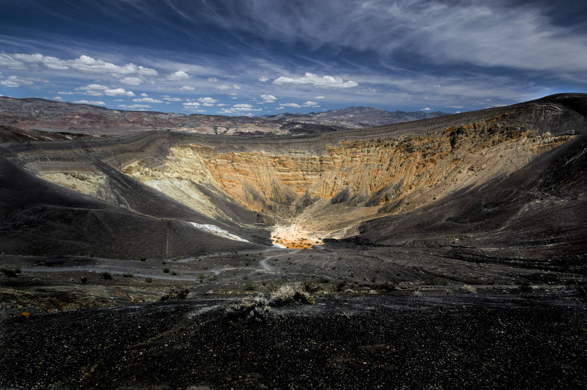 Pentax K-3 II + Tamron SP AF 10-24mm F3.5-4.5 Di II LD Aspherical (IF) sample photo. Ubehebe crater photography