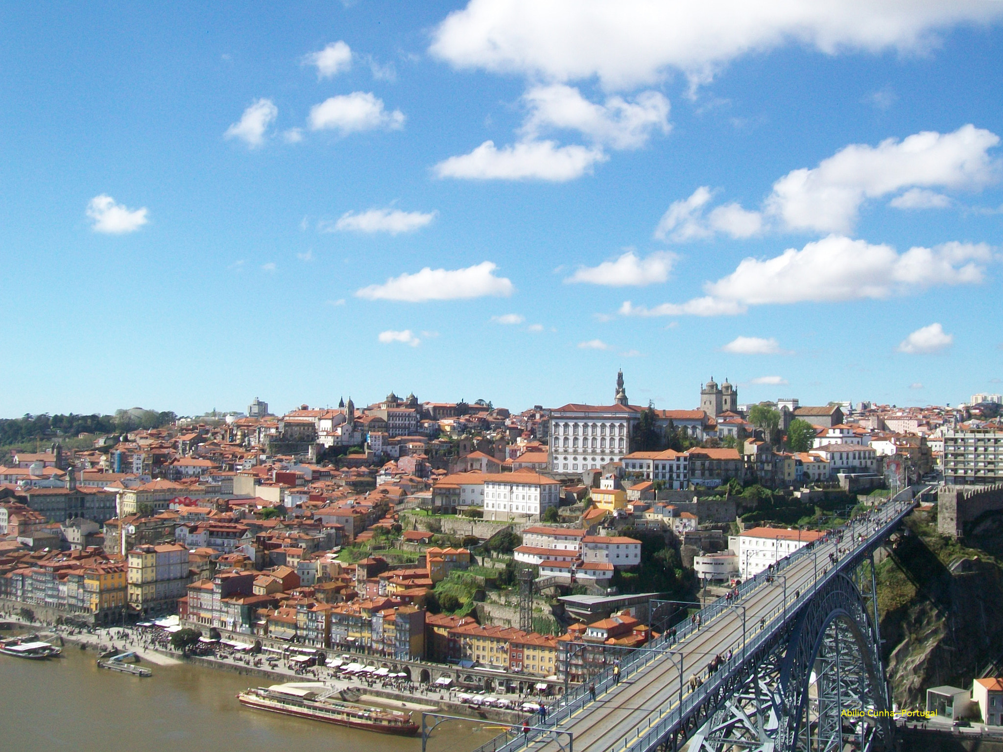 Kodak EasyShare C913 sample photo. Cidade do porto e ponte dom luis i vista do miradouro photography