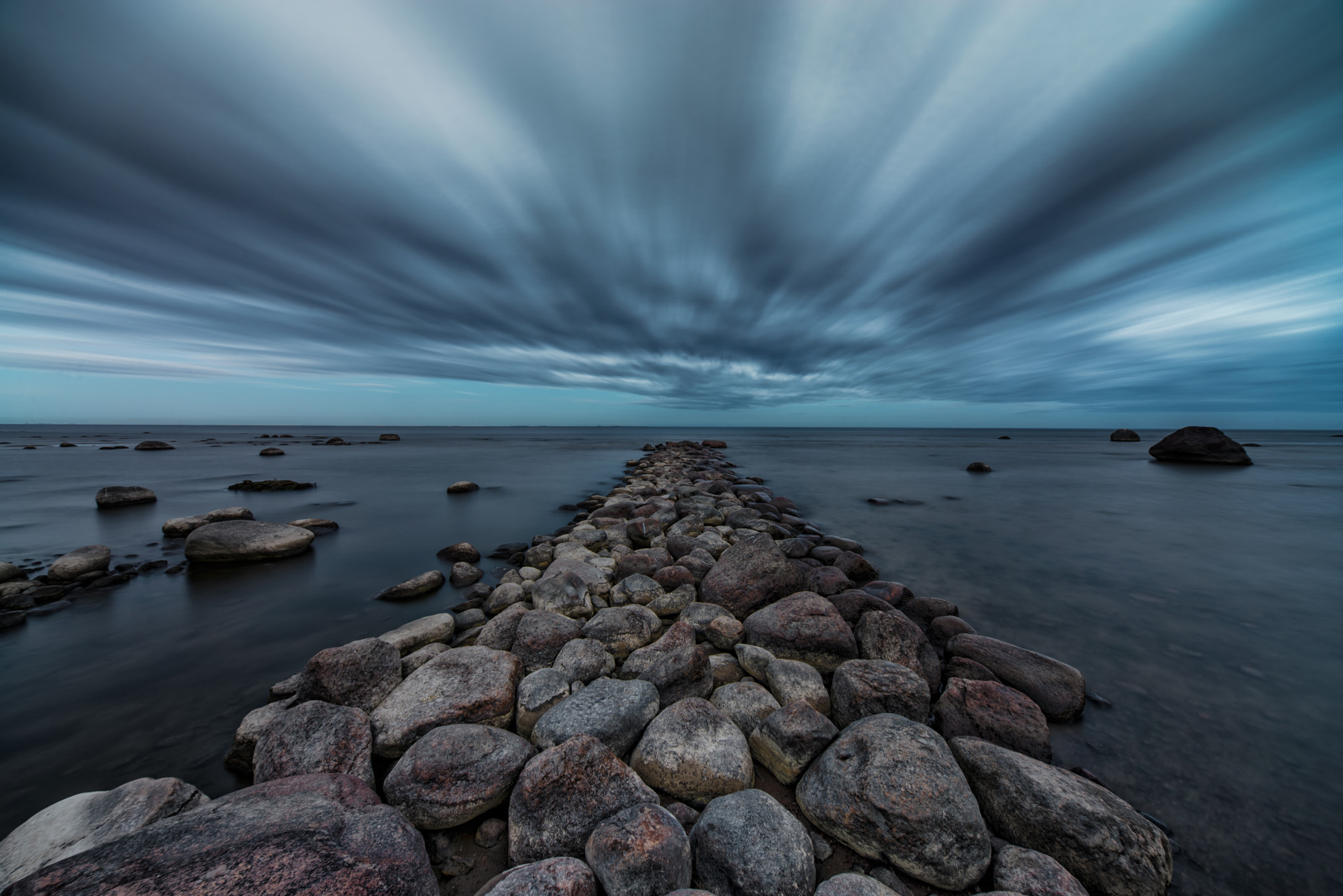 Nikon D600 + Sigma 12-24mm F4.5-5.6 EX DG Aspherical HSM sample photo. Stone road across the sea photography