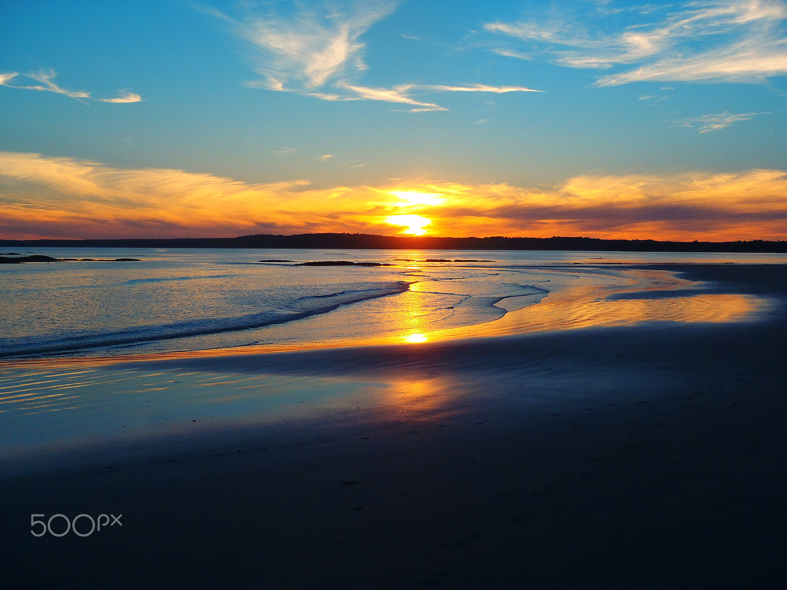 Olympus TG-610 sample photo. Crescent beach sunset photography