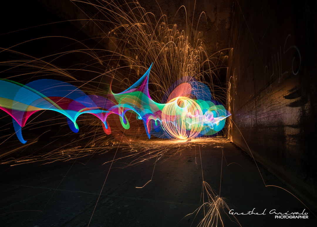 Nikon D810 + Nikon AF Nikkor 20mm F2.8D sample photo. Light painting!! photography