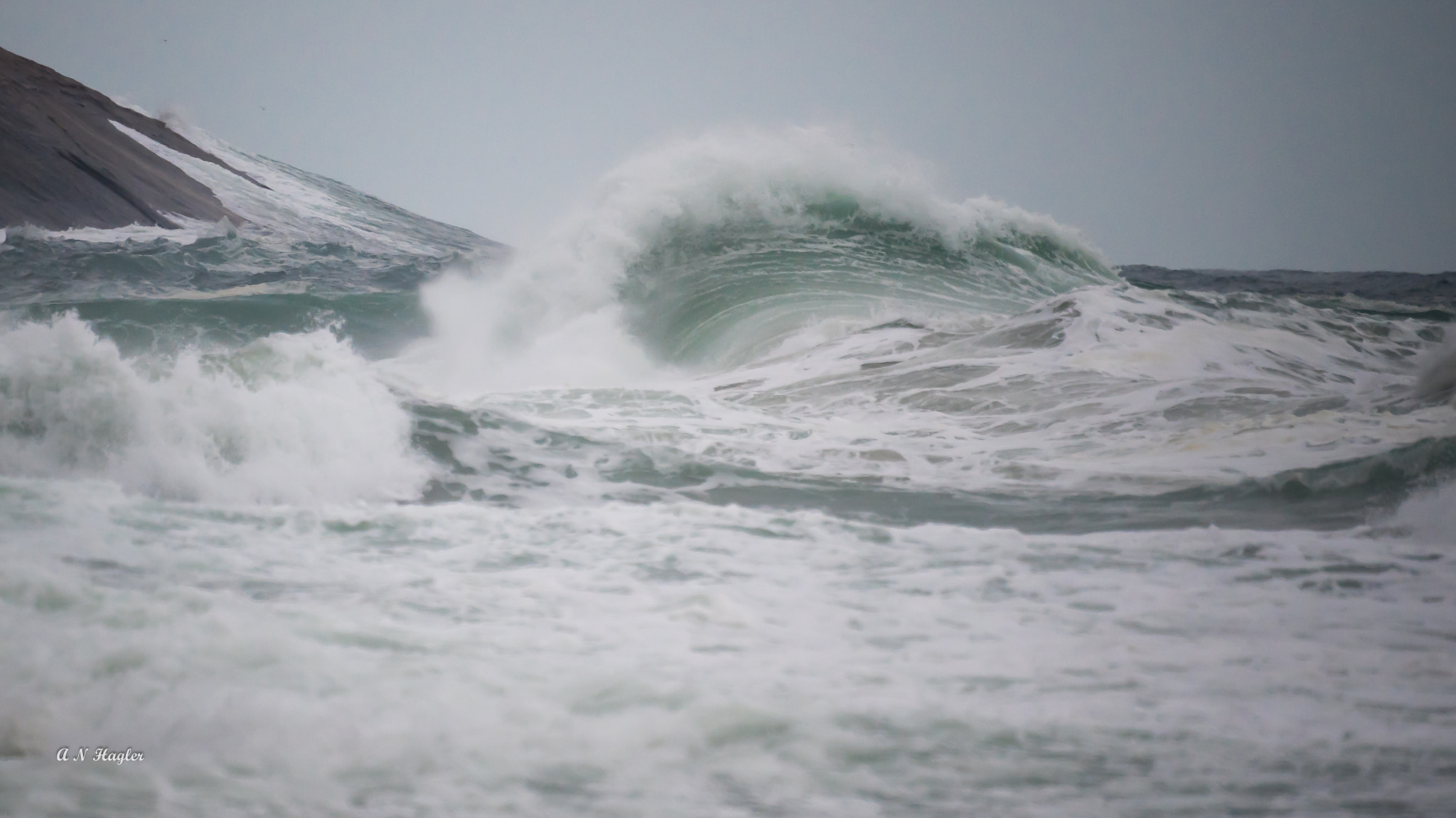 Sony a7 + Sony 500mm F8 Reflex sample photo. Storm waves & reflected surf photography