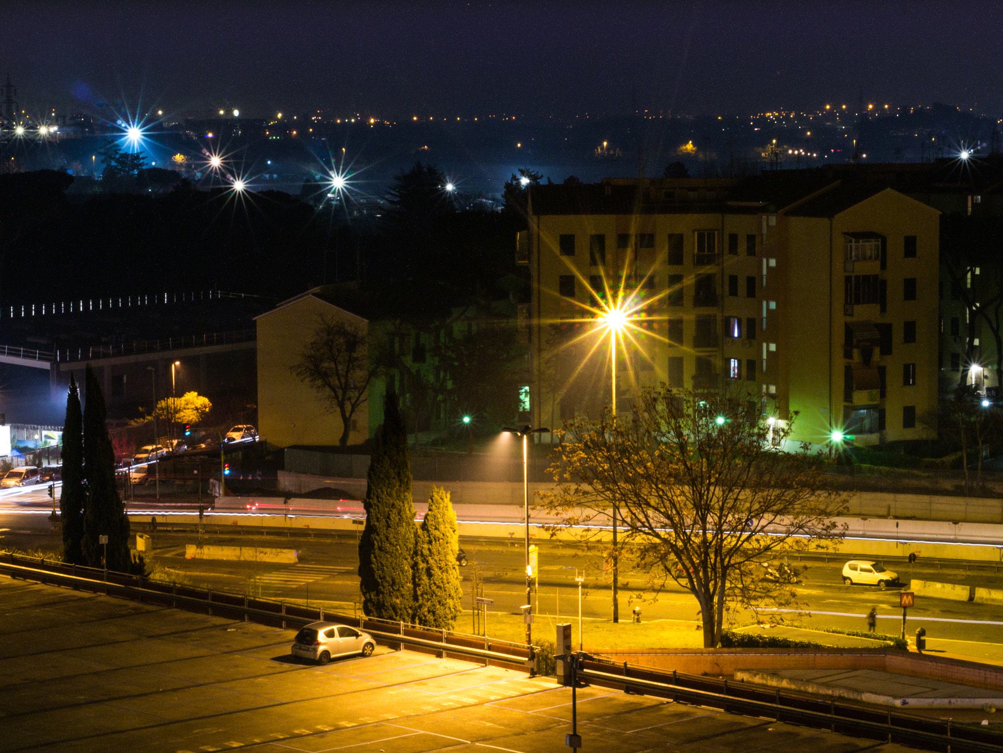 Panasonic Lumix DMC-GX1 + Olympus M.Zuiko Digital 45mm F1.8 sample photo. Roman periphery with stars photography