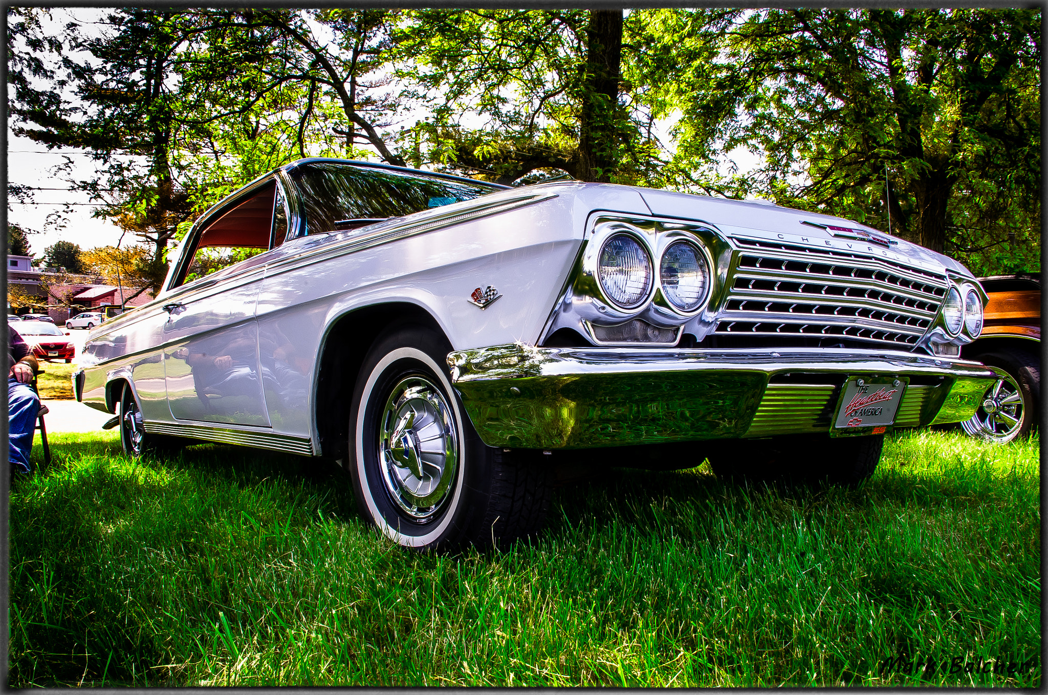 Pentax K-x sample photo. A lovely '63 chevrolet impala restored to it's stock condition 327 c.i. photography