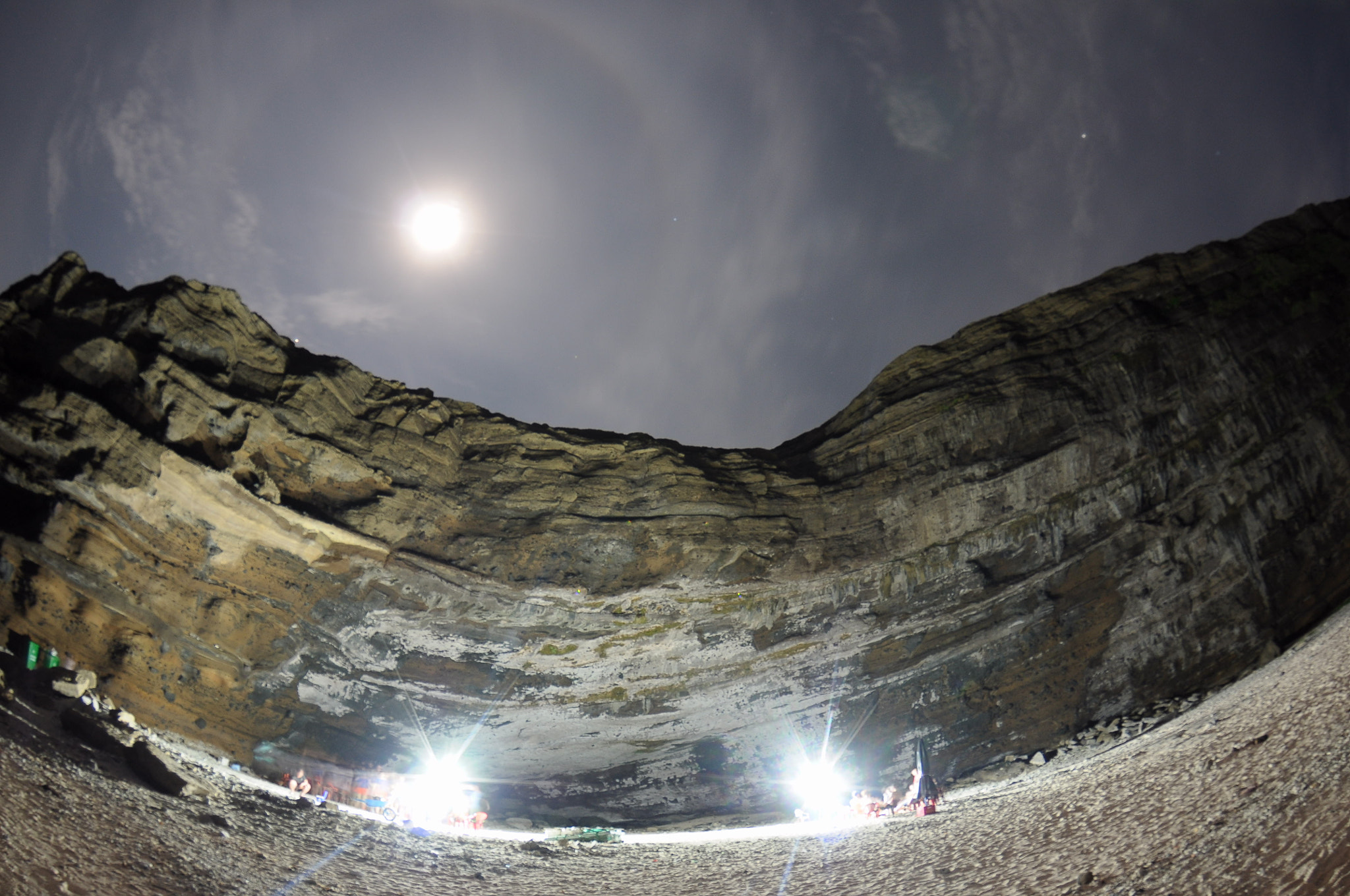 Tokina AT-X 10-17mm F3.5-4.5 DX Fisheye sample photo. Night party in hang cau cave, ly son island photography
