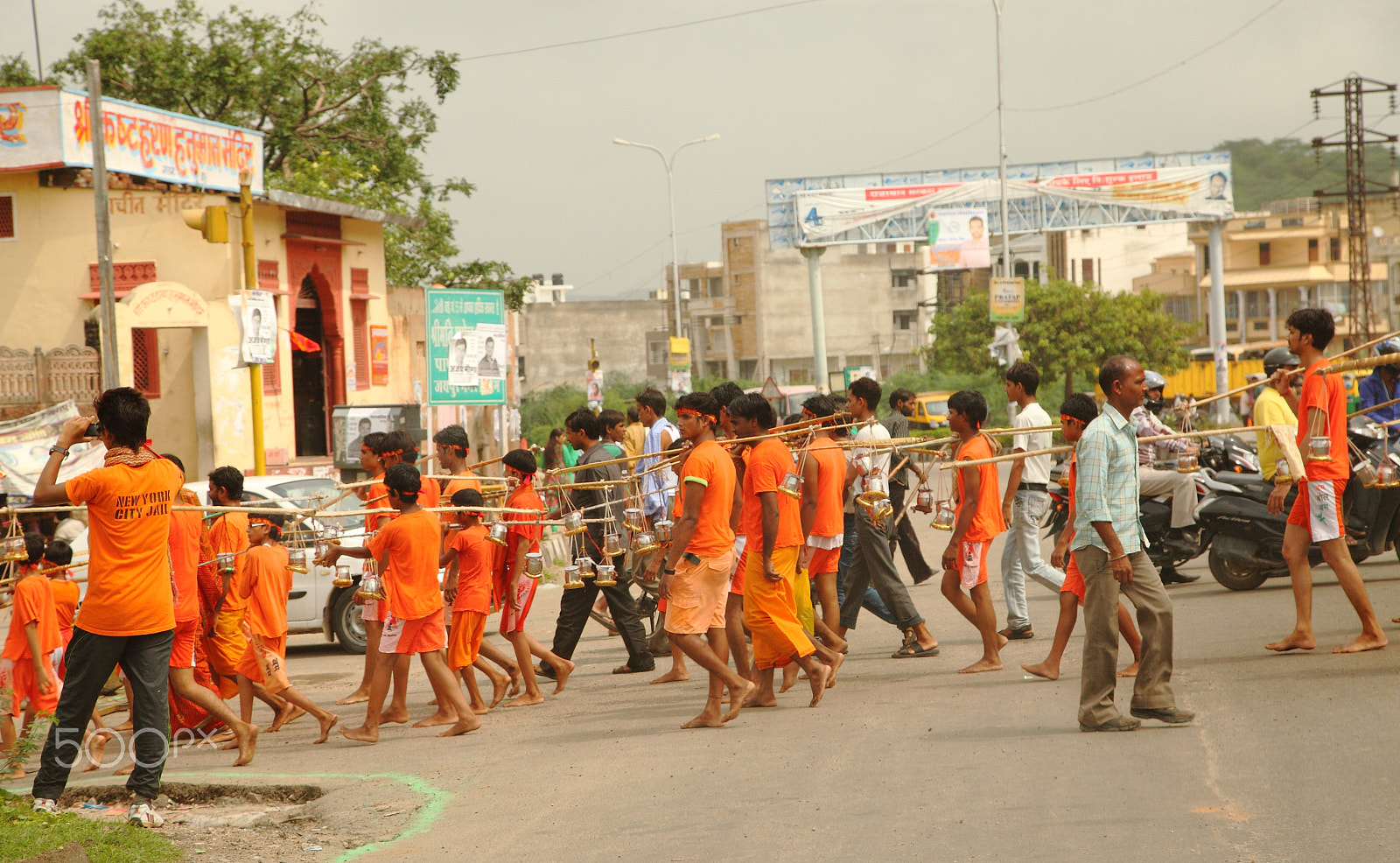 Canon EF 24-105mm F4L IS USM sample photo. A hindu religious procession in jaipur india photography