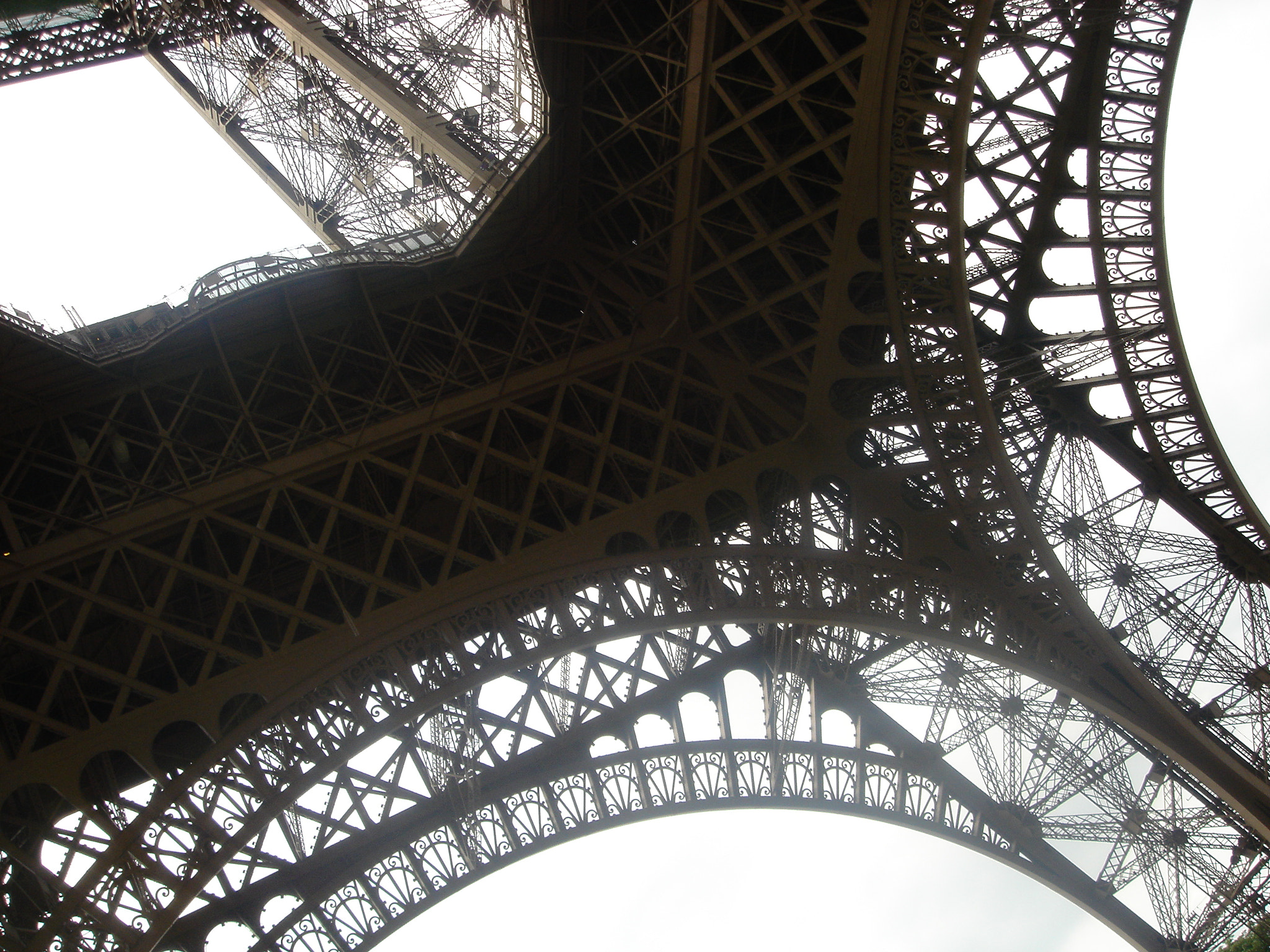 Sony DSC-T1 sample photo. Bottom view of tower eiffel photography