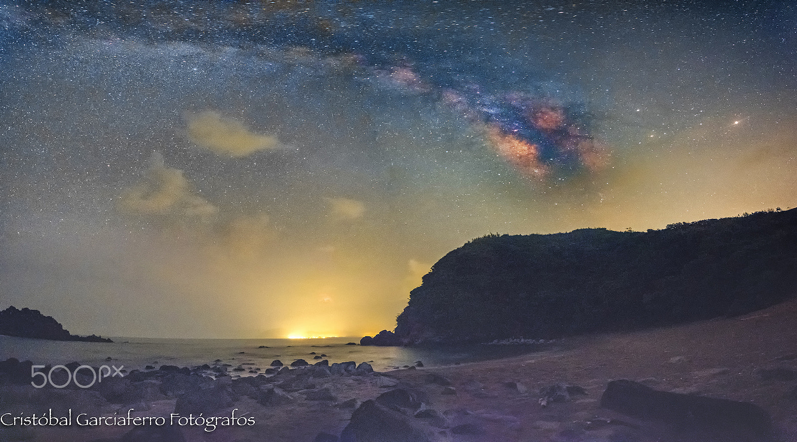 Nikon D810A sample photo. Milky way over the sea at roca partida photography