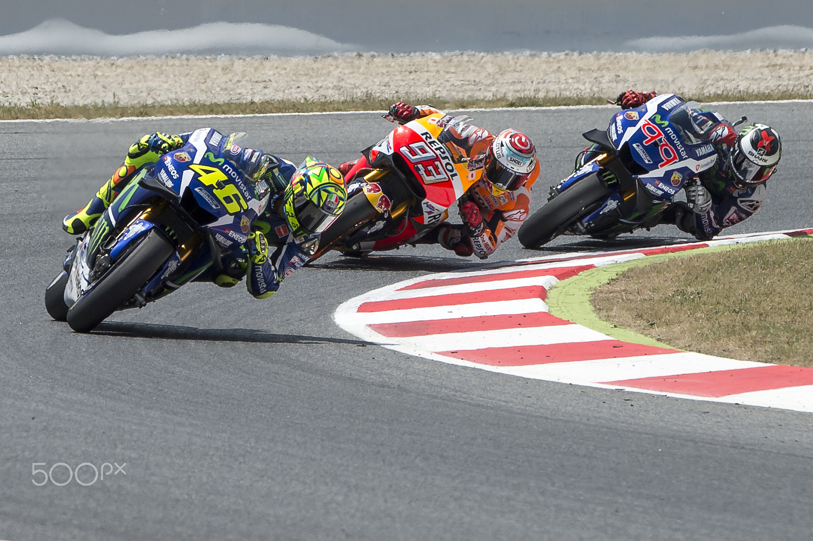 Nikon D4 sample photo. Drivers valentino rossi, marquez and lorenzo. monster energy grand prix of catalonia motogp at... photography