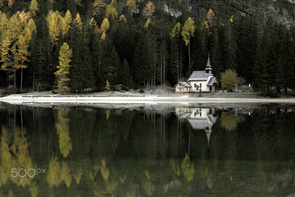Nikon D7100 + Sigma 24-105mm F4 DG OS HSM Art sample photo. Braies...la chiesetta photography
