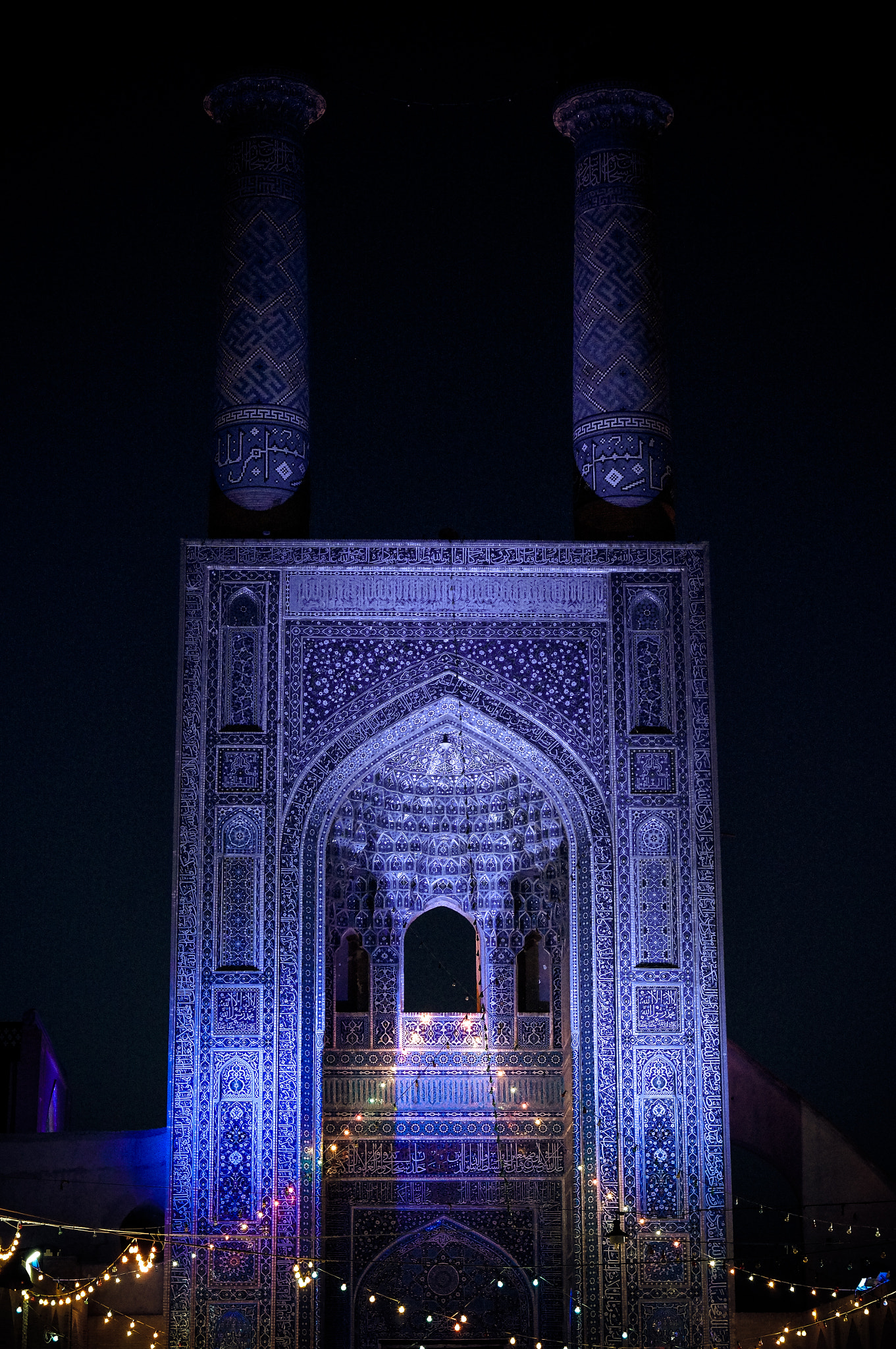 Sony Alpha NEX-5R + E 50mm F1.8 OSS sample photo. Jame mosque of yazd photography