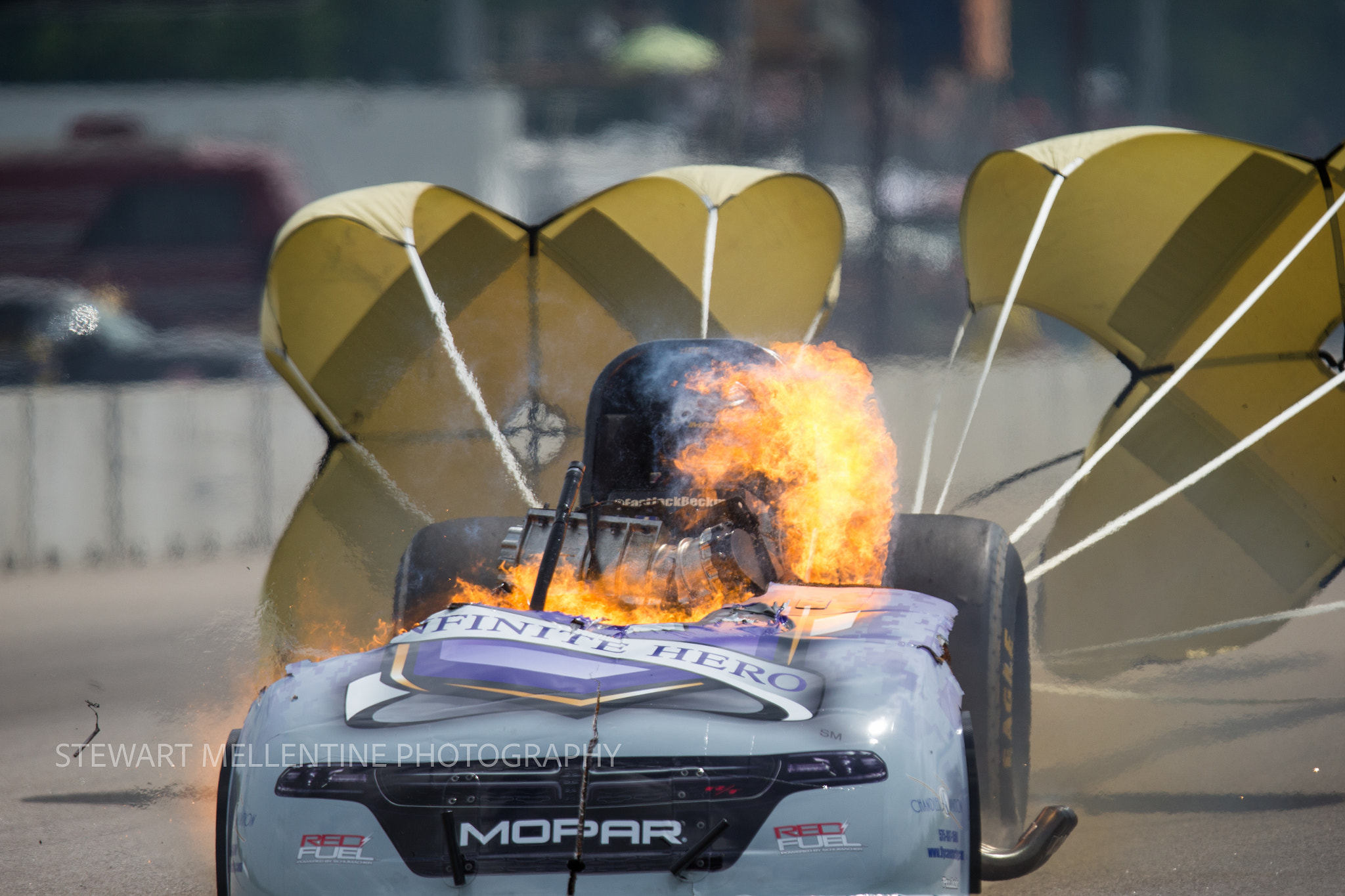 Canon EF 300mm F2.8L IS USM sample photo. Nhra beckman fire photography