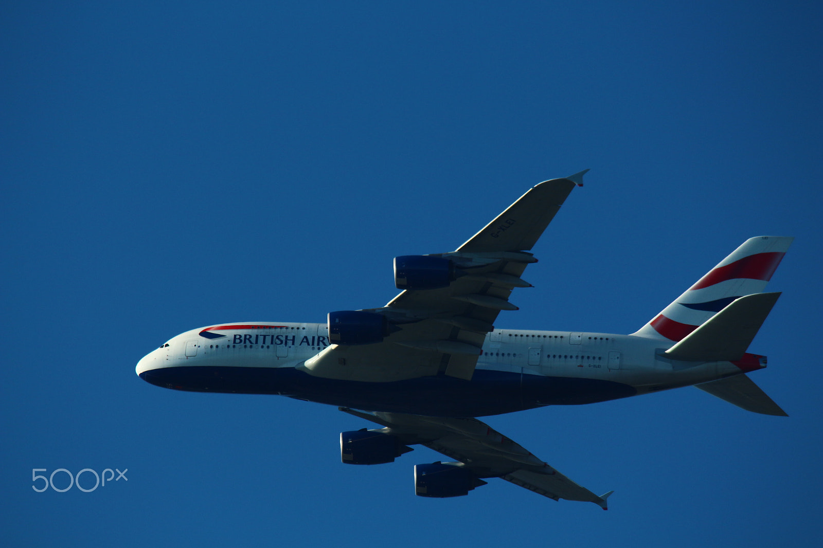 Canon EOS 700D (EOS Rebel T5i / EOS Kiss X7i) + Sigma 150-500mm F5-6.3 DG OS HSM sample photo. British airways a380 overhead photography