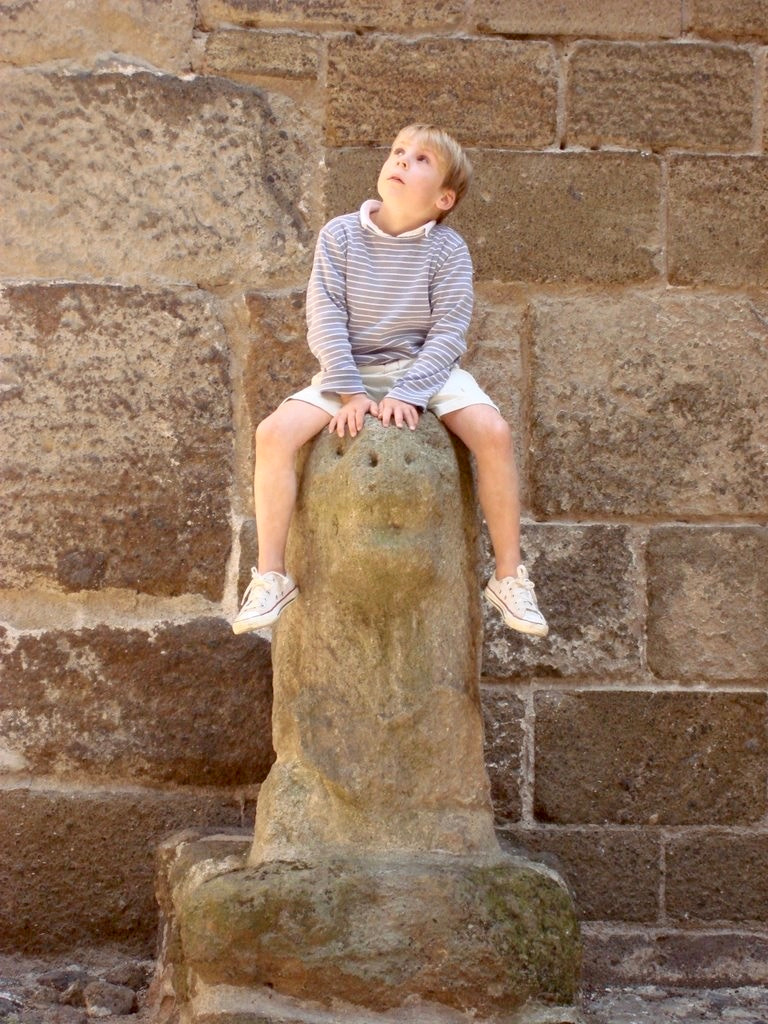Sony DSC-N2 sample photo. Boy on the stone photography