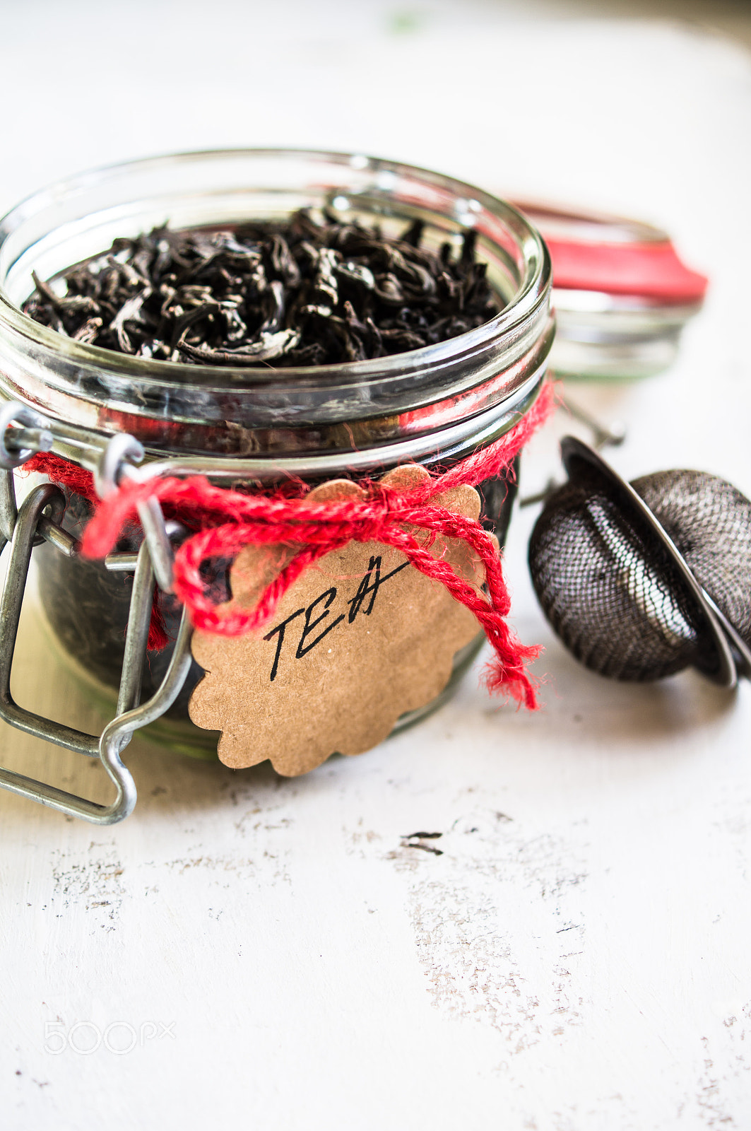 Sony SLT-A55 (SLT-A55V) sample photo. Black tea in jar photography