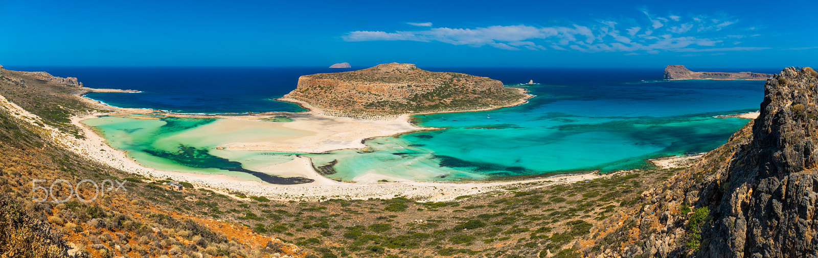 Sony a7R II + Canon EF 24-70mm F4L IS USM sample photo. Fantastic panorama of balos lagoon and gramvousa i photography