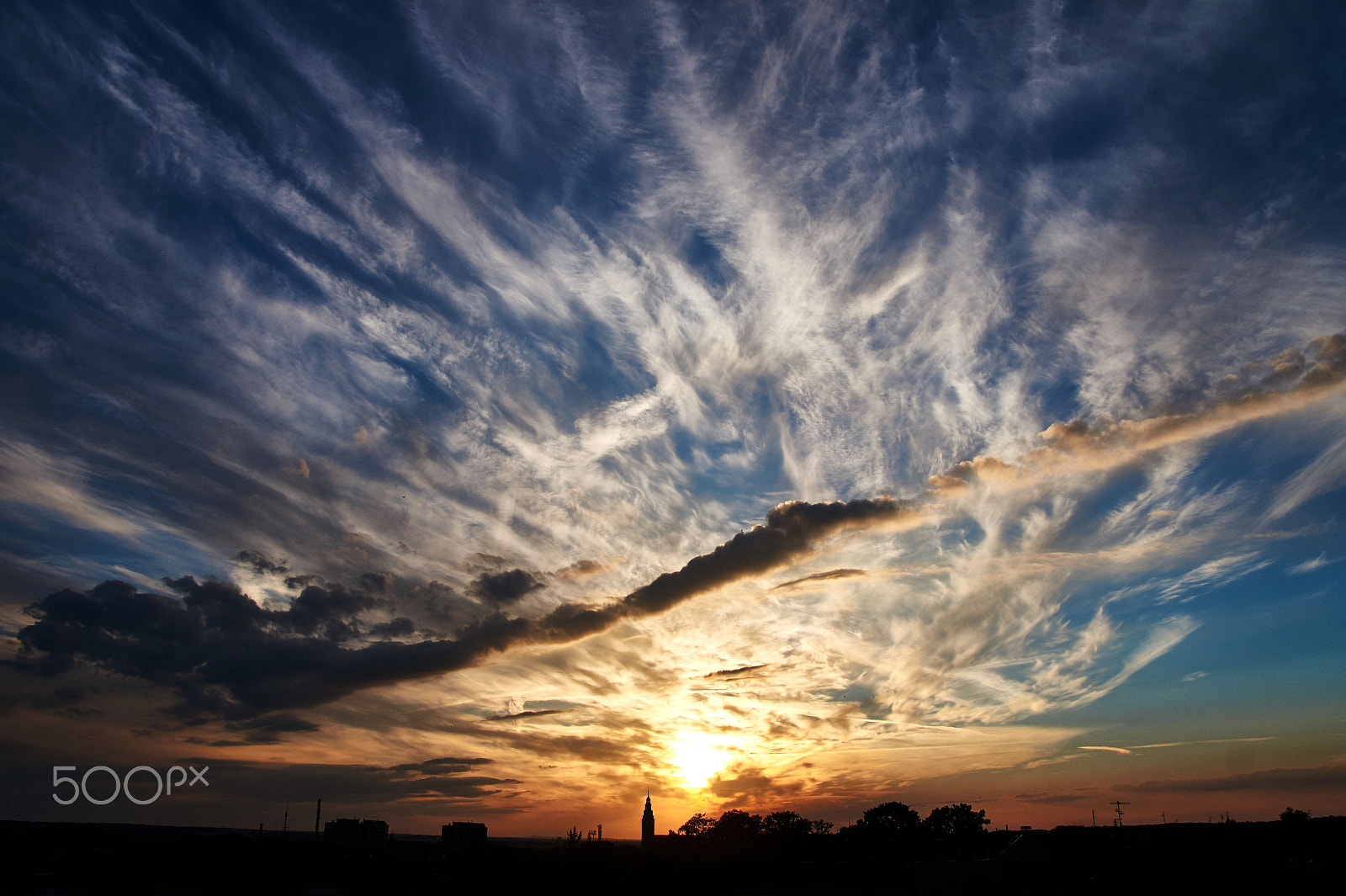 Sony DT 18-250mm F3.5-6.3 sample photo. Sunset over the city photography