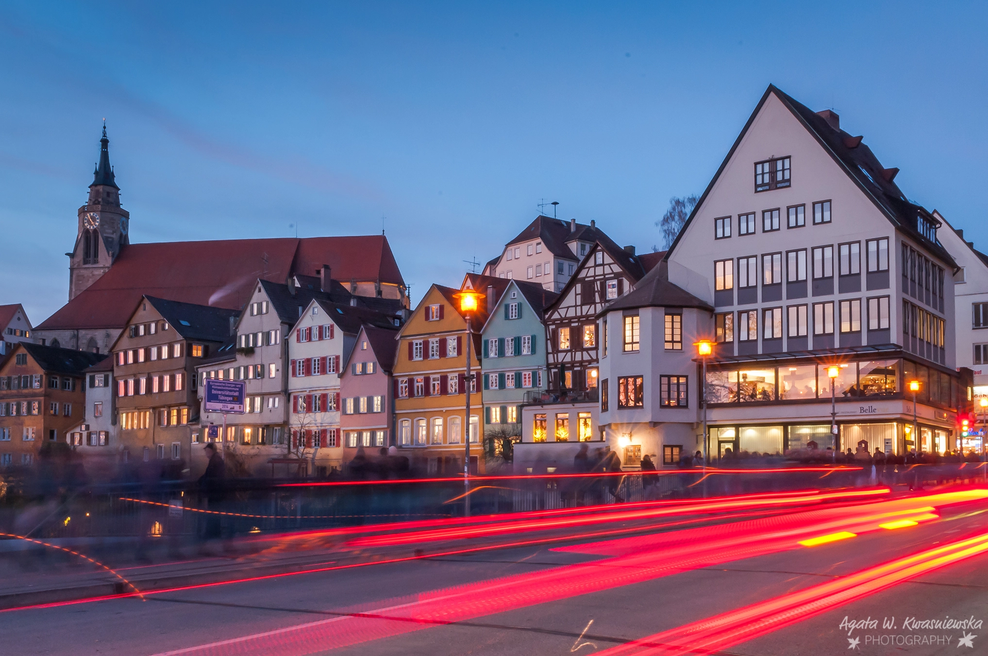 Sigma 24-70mm F2.8 EX DG HSM sample photo. Tubingen at sunset photography