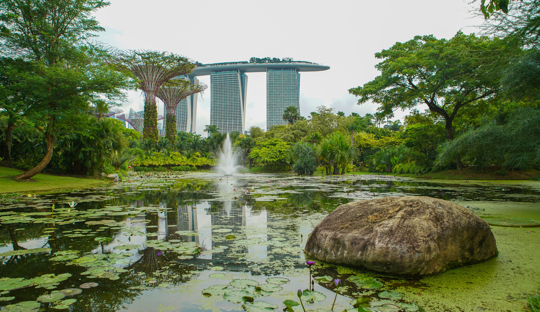 Sony a7R II + 24-70mm F2.8 G SSM sample photo. View of marina bay sands photography