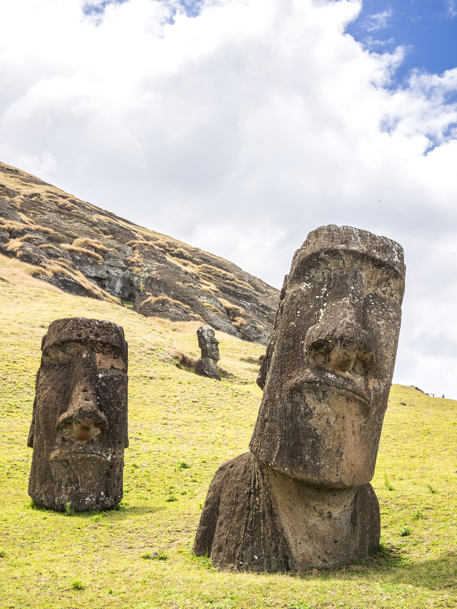 Olympus OM-D E-M1 + Panasonic Lumix G 20mm F1.7 ASPH sample photo. Double moai heads photography
