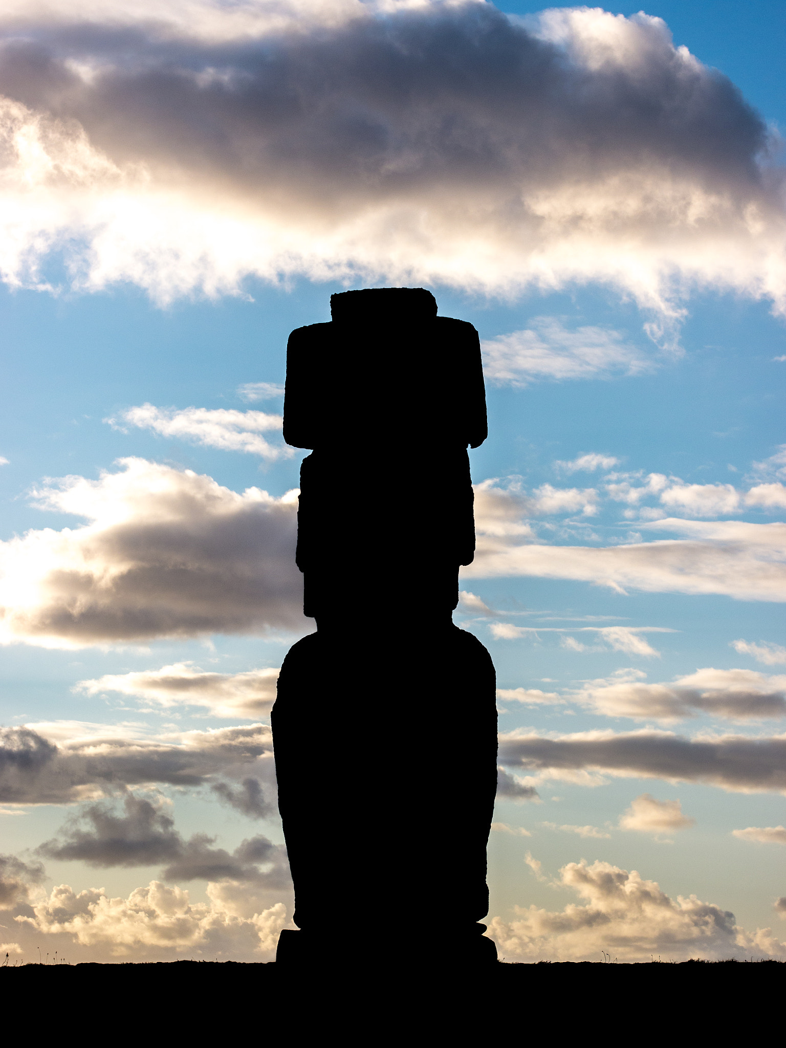 Panasonic Lumix DMC-G5 + Olympus M.Zuiko Digital 45mm F1.8 sample photo. A moai in ahu tahai photography