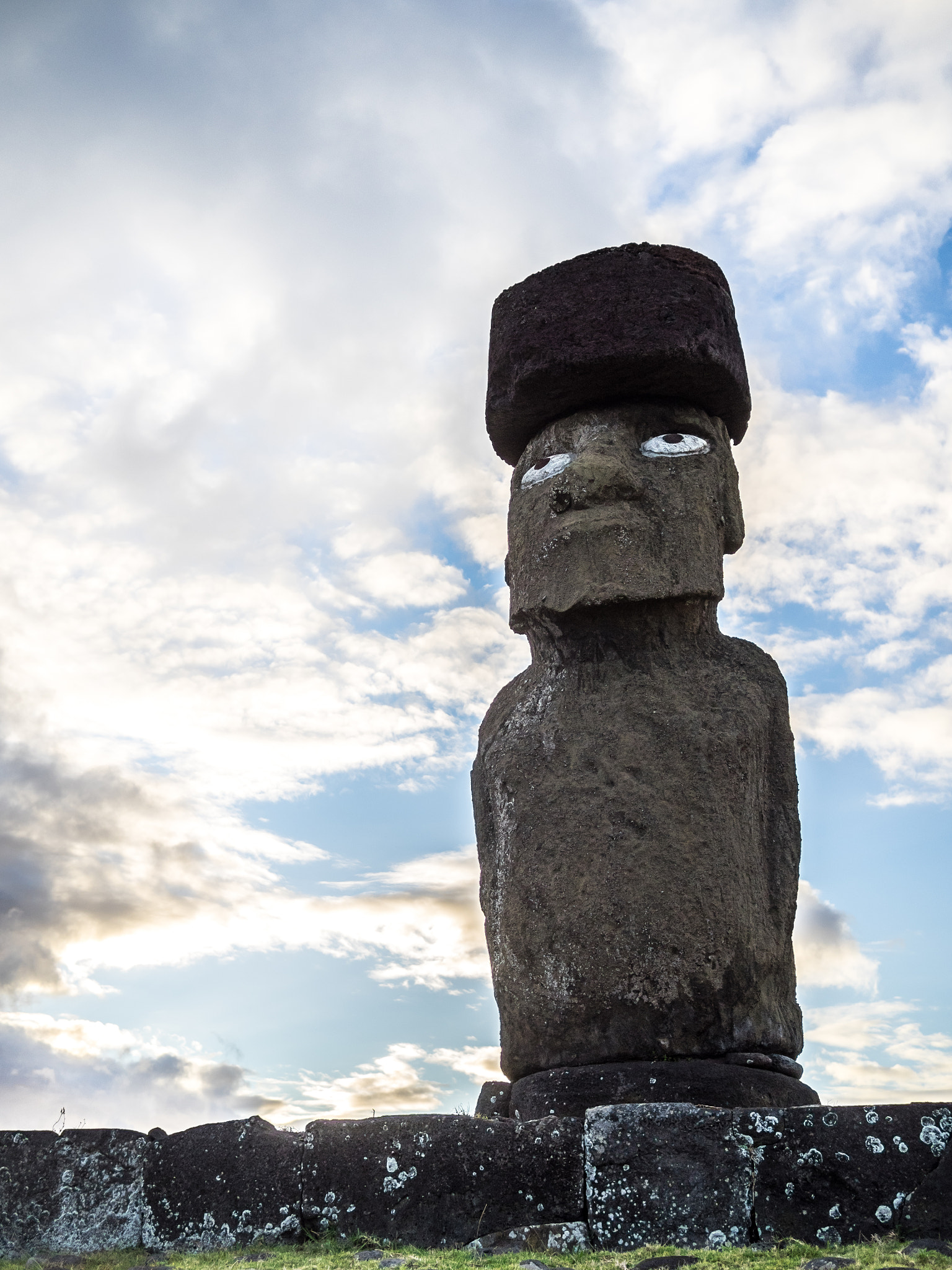 Olympus OM-D E-M1 + Panasonic Lumix G 20mm F1.7 ASPH sample photo. The eyes of the moai photography
