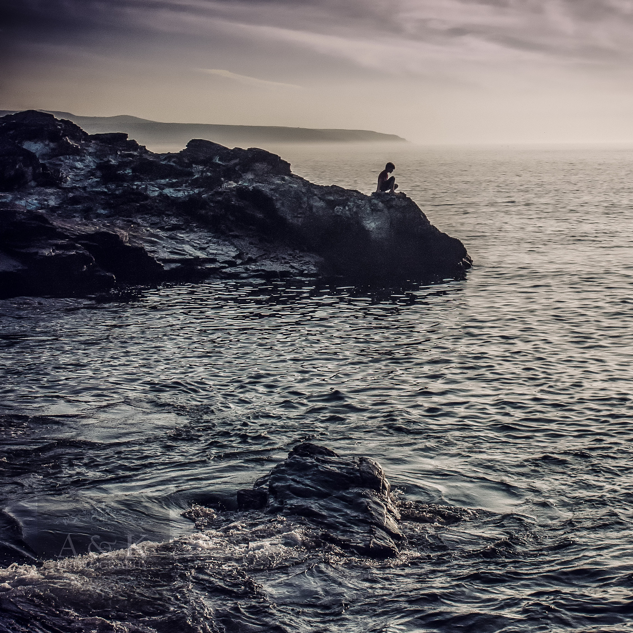 Nikon D300S sample photo. The boy on the rock photography