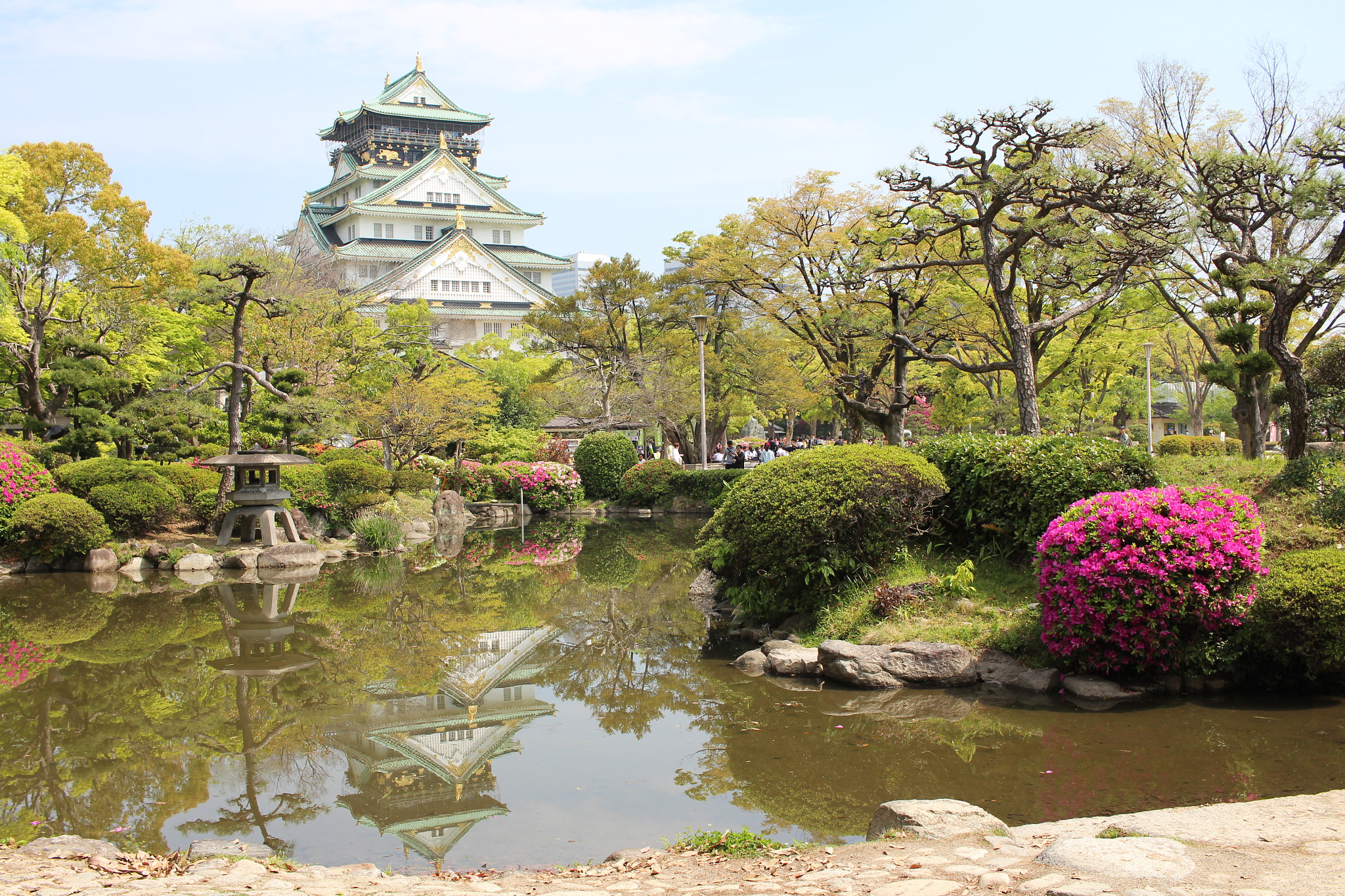 Canon EOS 700D (EOS Rebel T5i / EOS Kiss X7i) sample photo. Osakacastlefroomjapanesegarden photography