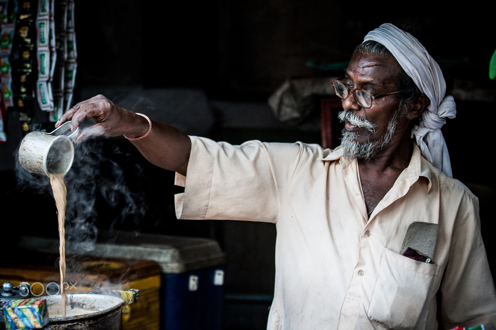 Canon EF 70-200mm F4L IS USM sample photo. Making chai tea photography