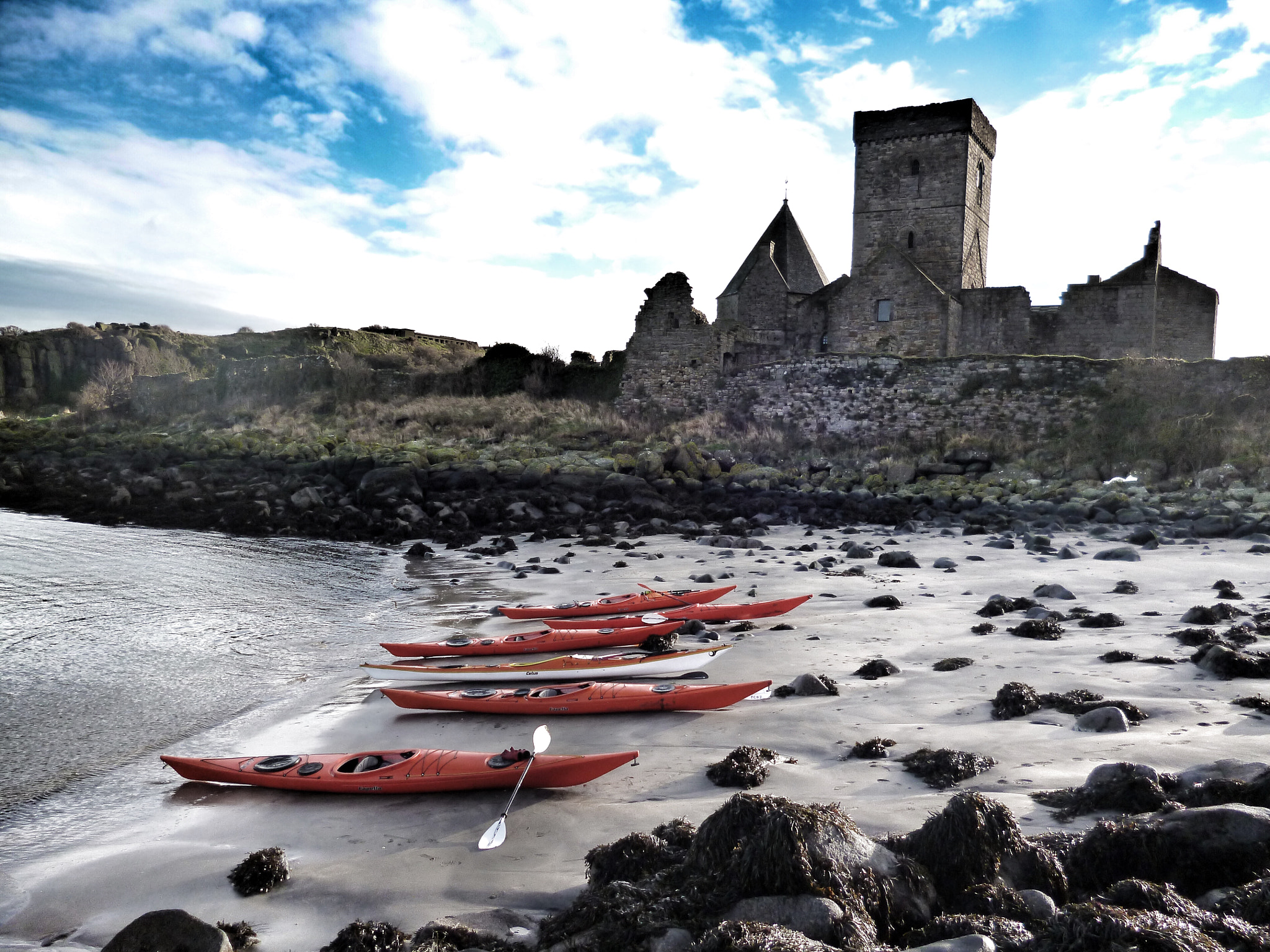 Panasonic DMC-FS16 sample photo. Inchcolm island, firth of forth photography